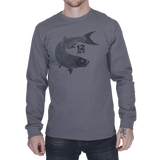 Men's Long Sleeve T-Shirt - Tarpon Logo